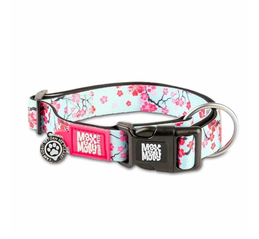 Dog Collar Cherry Bloom