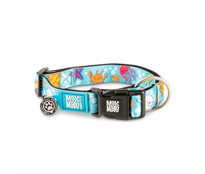 Max & Molly Dog Collar Blue Ocean