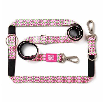 Max & Molly Dog Leash Multi Function Retro Pink