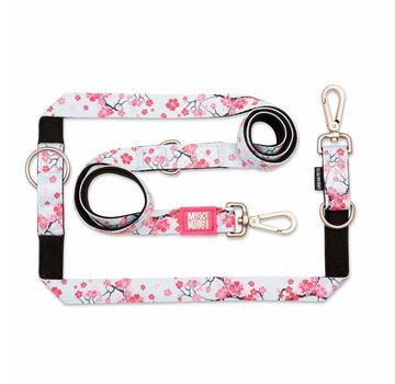 Max & Molly Dog Leash Multi Function Cherry Bloom