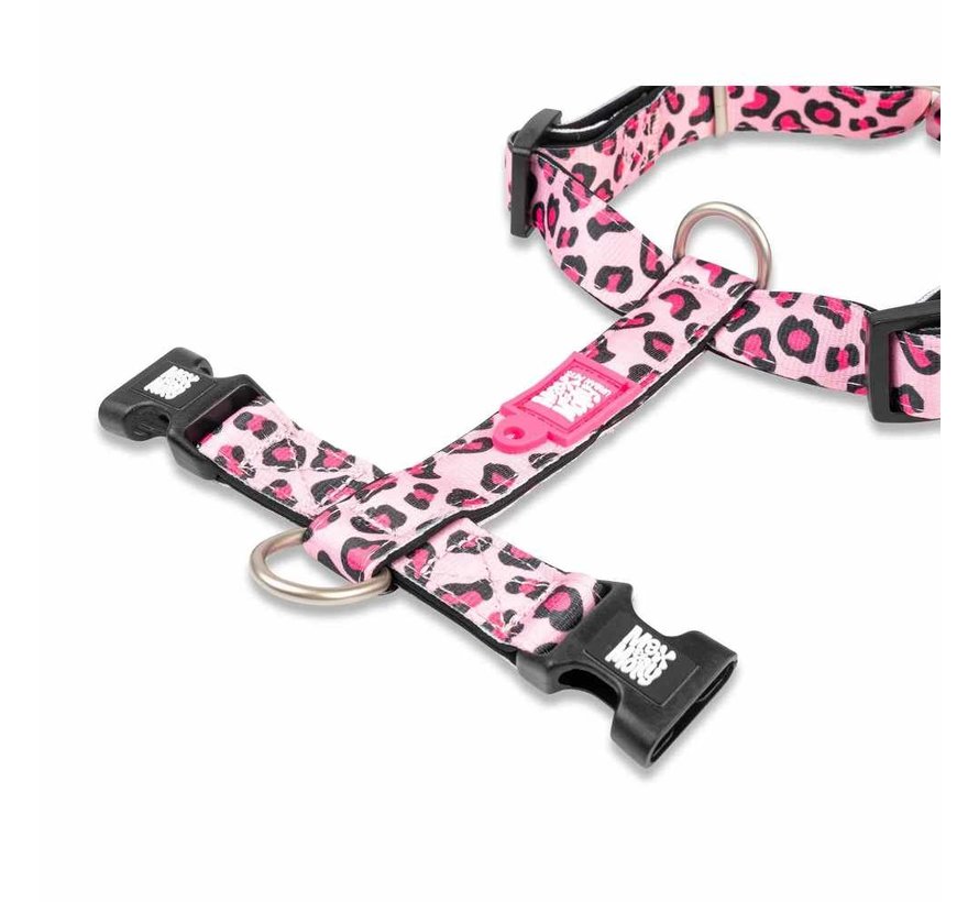 Dog Harness Leopard Pink