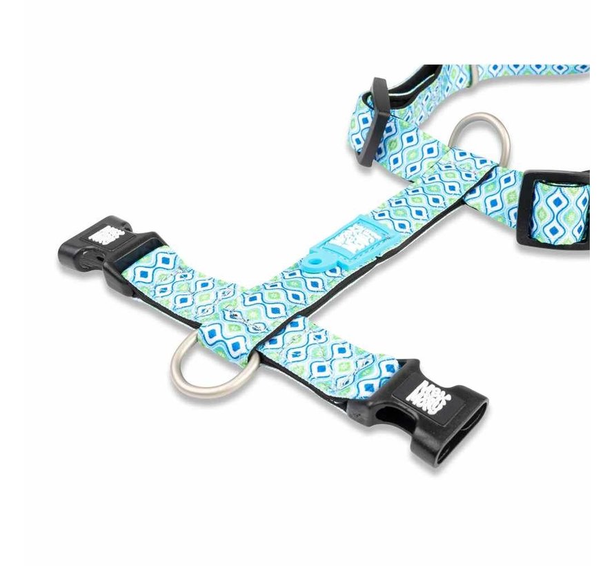 Dog Harness Retro Blue