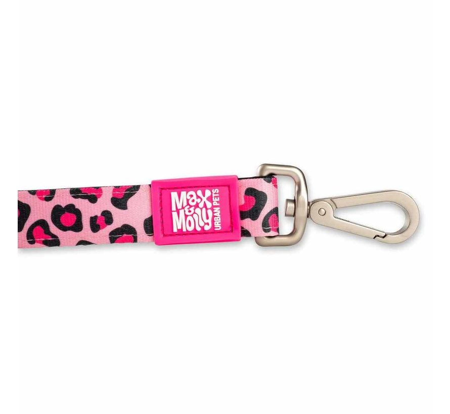 Dog Leash Short Leash Leopard Pink