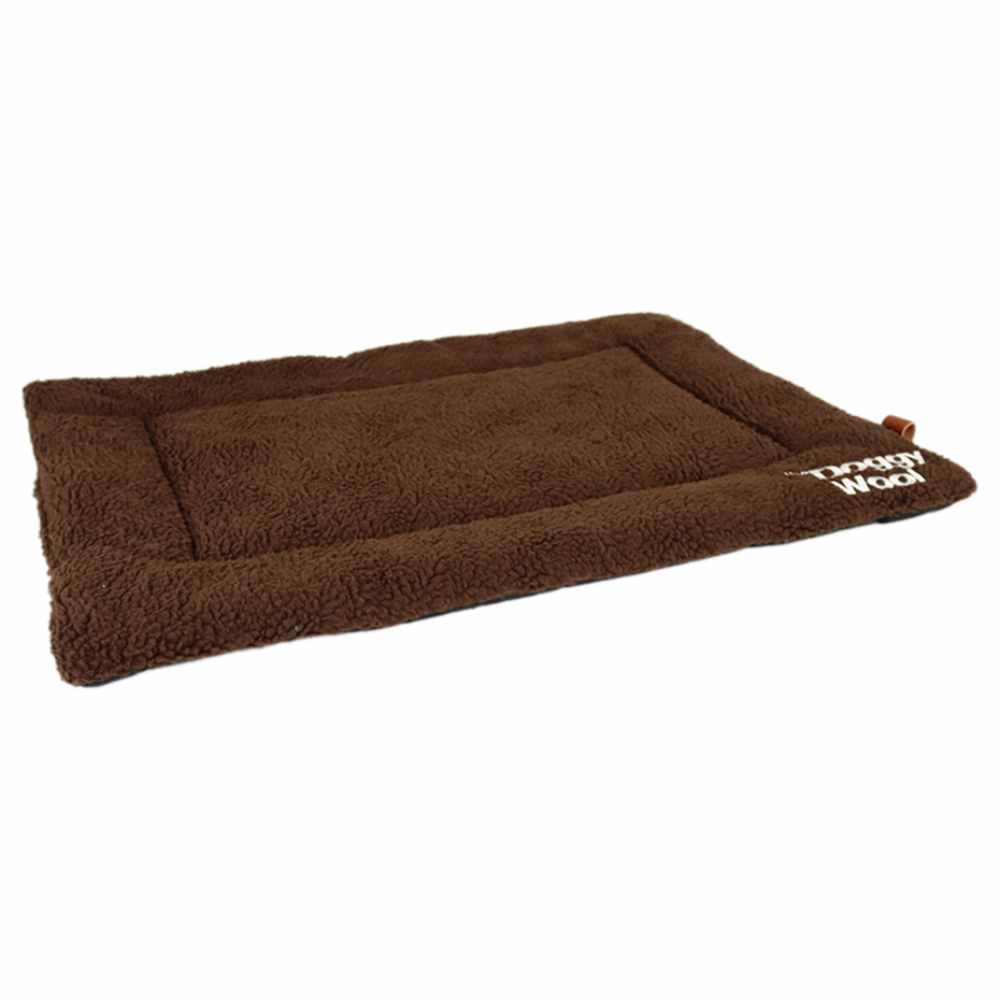 Afbeelding Doggy Wool Blanket Brown L 89X59 CM door Petsonline