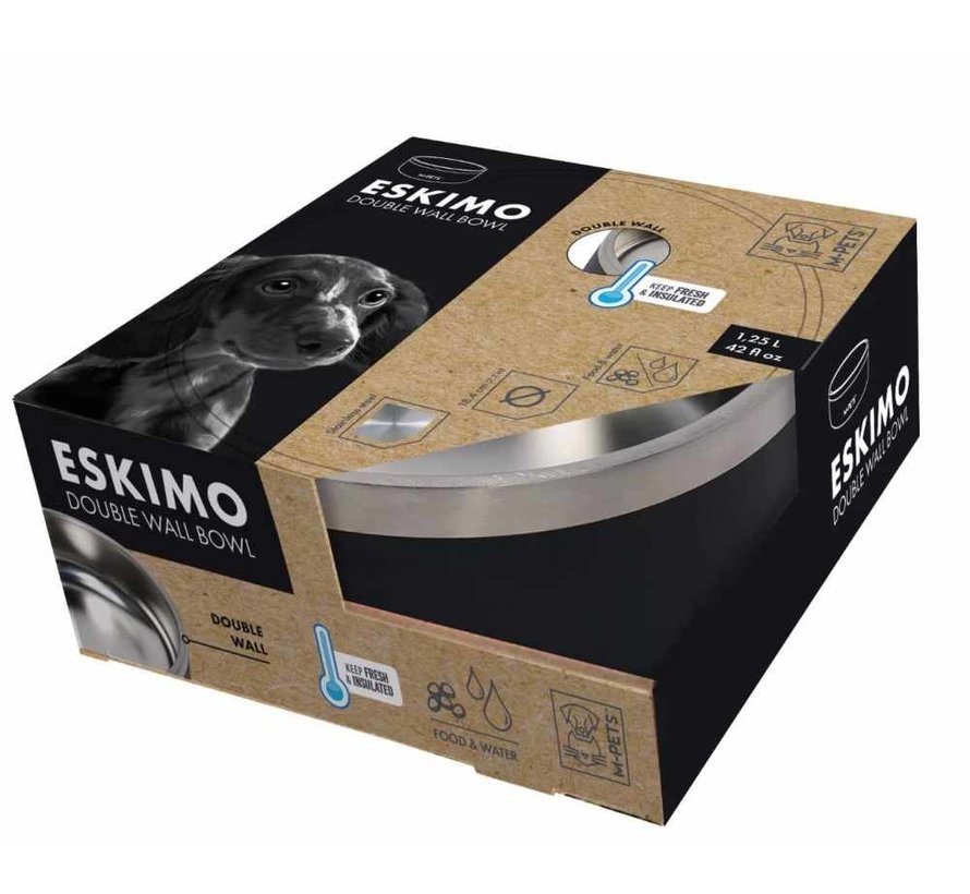 Double-walled Bowl Eskimo Black