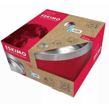 M-Pets Double-walled Bowl Eskimo Red