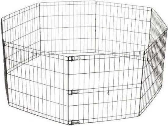 Meisterpet - XXL Opvouwbare puppyren - 130 x 130 x 60 cm - met gratis