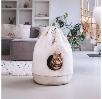 District70 Cat Bed Casa Teddy Cream