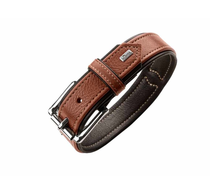 Dog Collar Canadian Up Cognac / Black