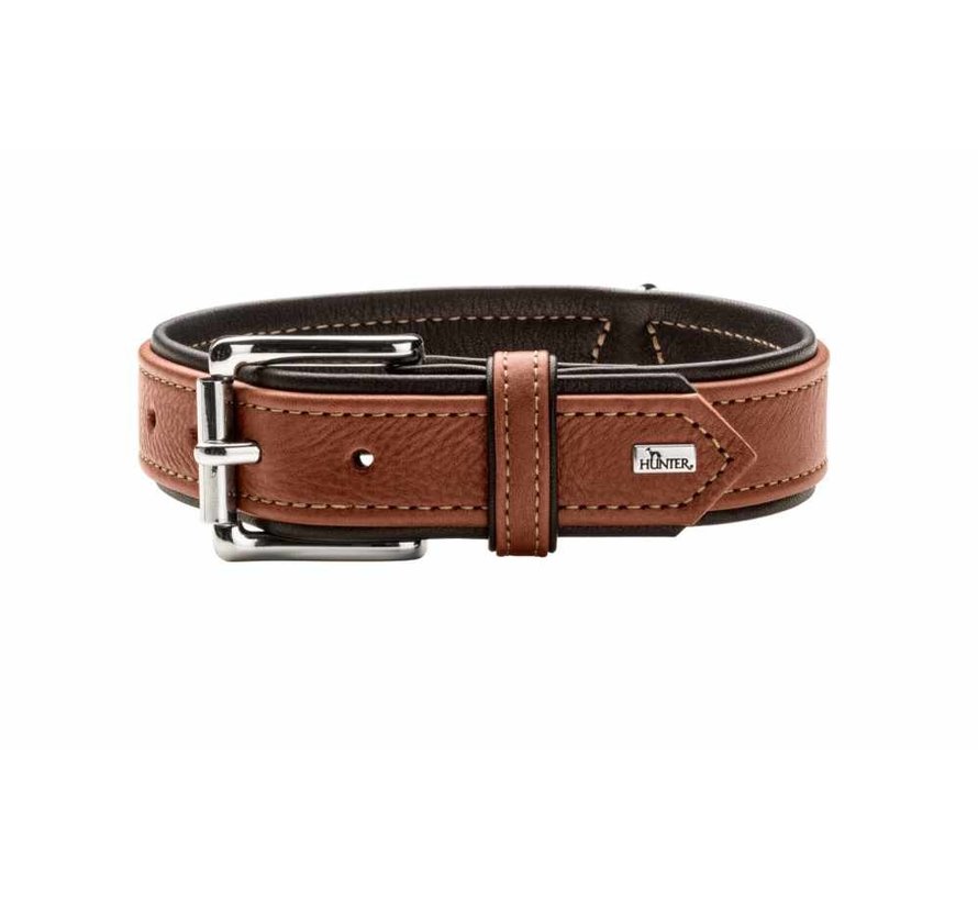 Dog Collar Canadian Up Cognac / Black