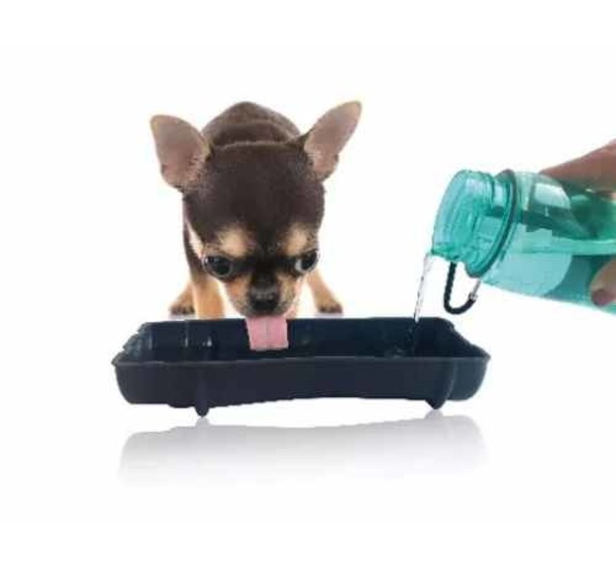 Drinkfles Hond Travel Bottle Groen