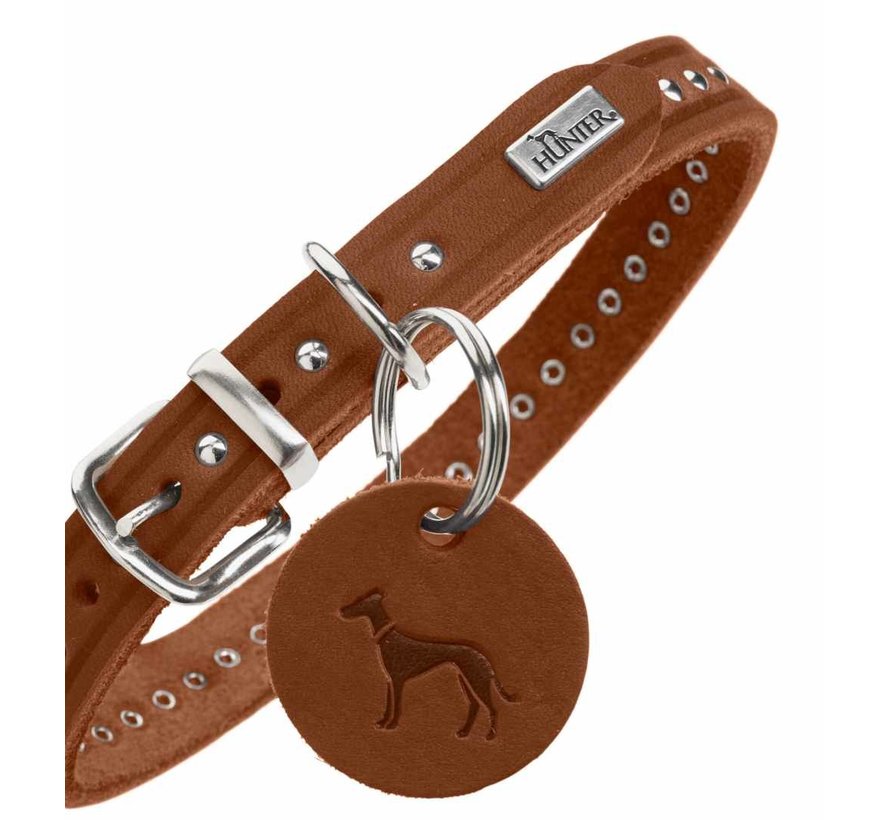 Dog Collar Aalborg Style Cognac