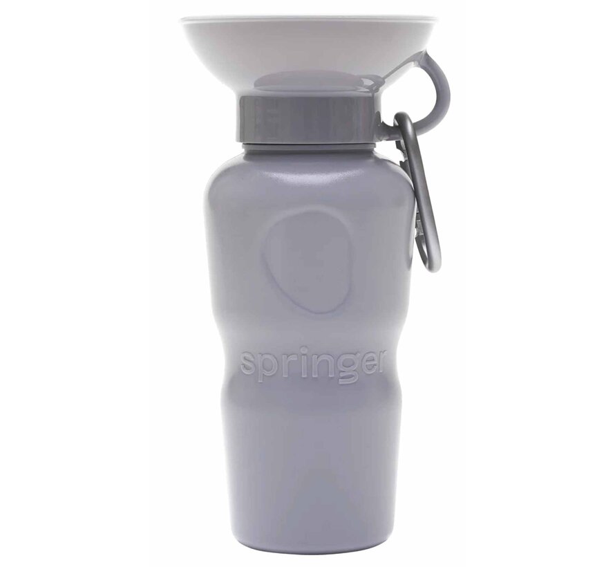 Dog Water Bottle Classic Grey
