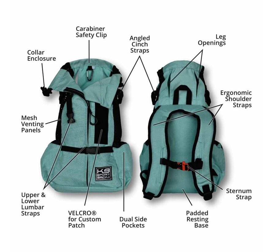 Dog Backpack Air Mint 2