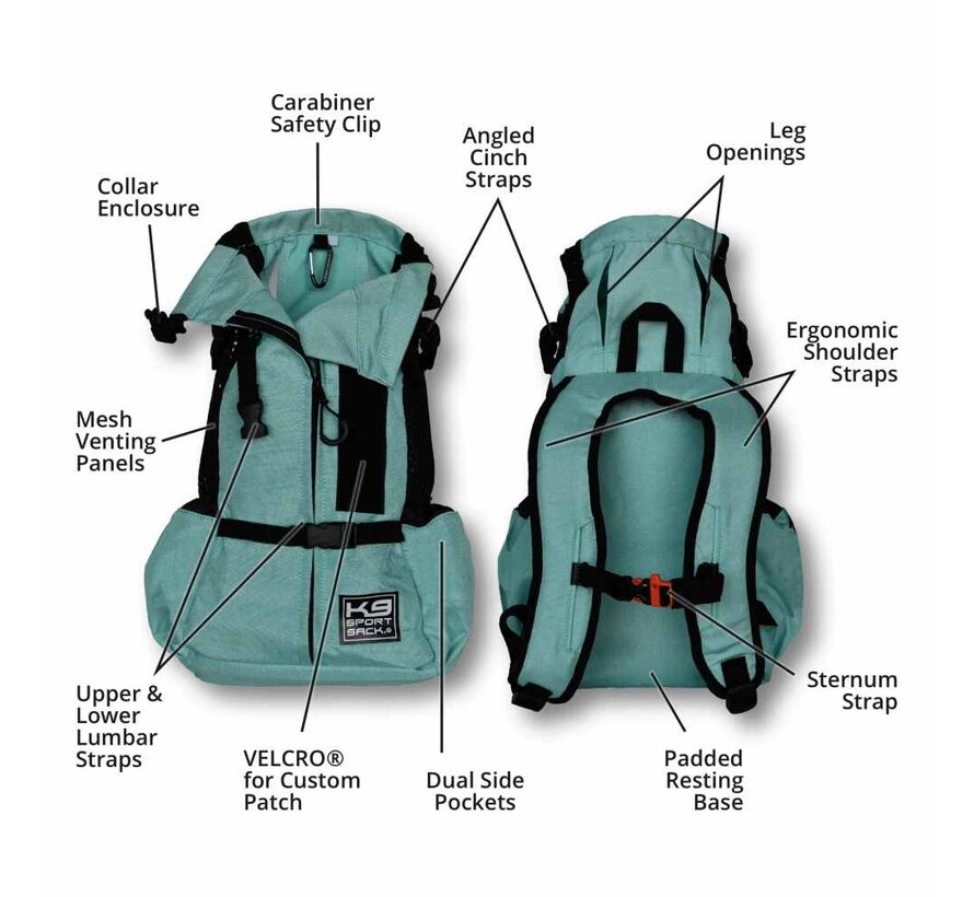 Dog Carrier Backpack Air Mint 2