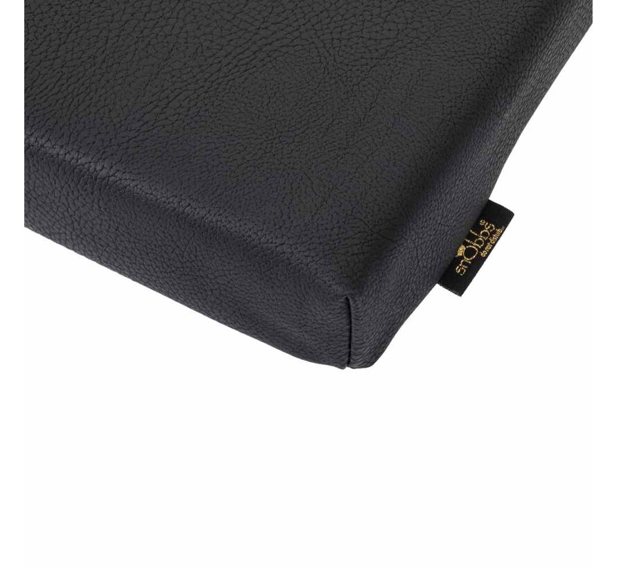 Dog Crate Pad Faux Leather Black