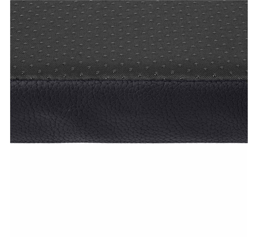 Dog Crate Pad Faux Leather Black