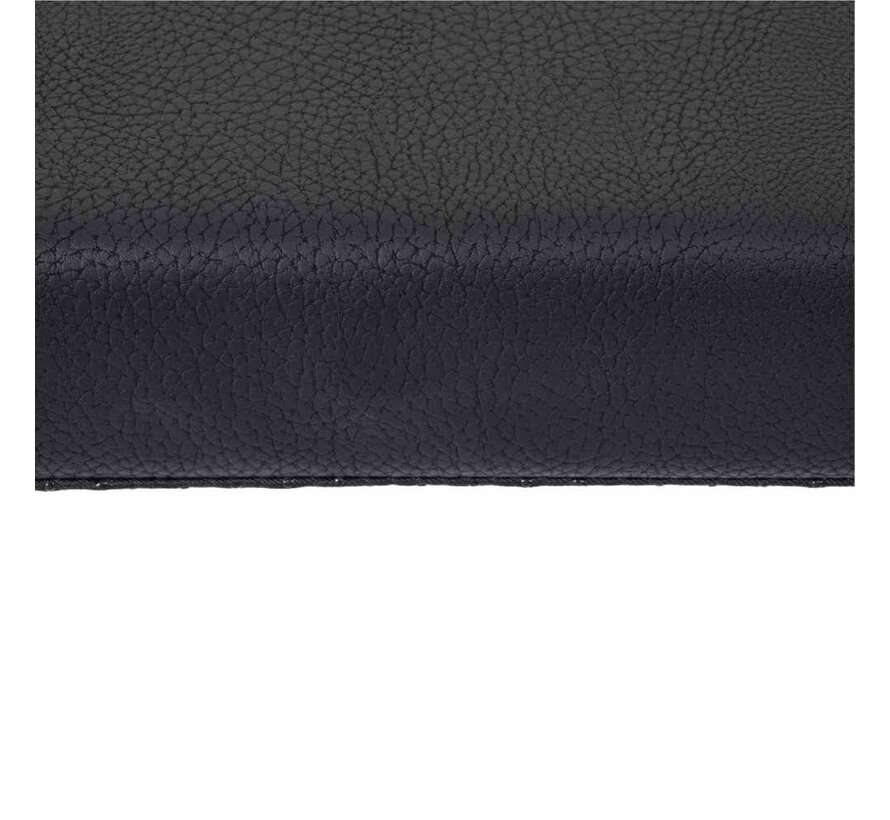 Dog Crate Pad Faux Leather Black