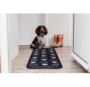 Pet Rebellion Barrier Rug Dog Runner Country Walk Black