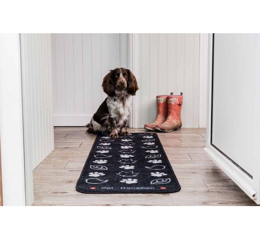 Pet Rebellion Barrier Rug Stop Muddy Paws Black - Petsonline