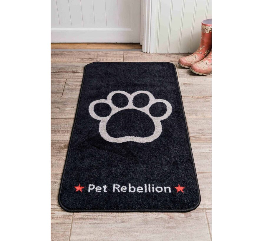 Barrier Rug Stop Muddy Paws Black