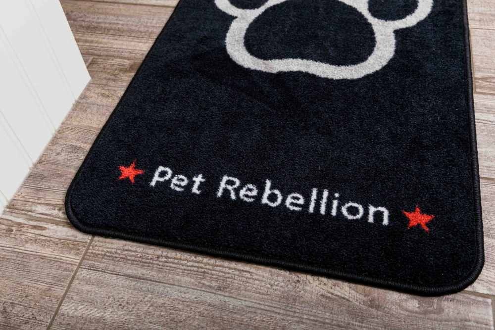 Pet Rebellion Barrier Rug Stop Muddy Paws Black - Petsonline