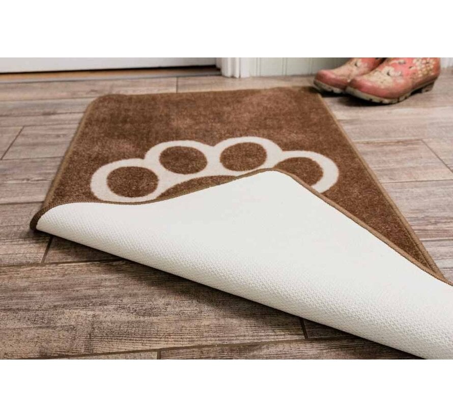 Dog Paw Printed Floor Rug, Water Absorption And Mud Removal Carpet