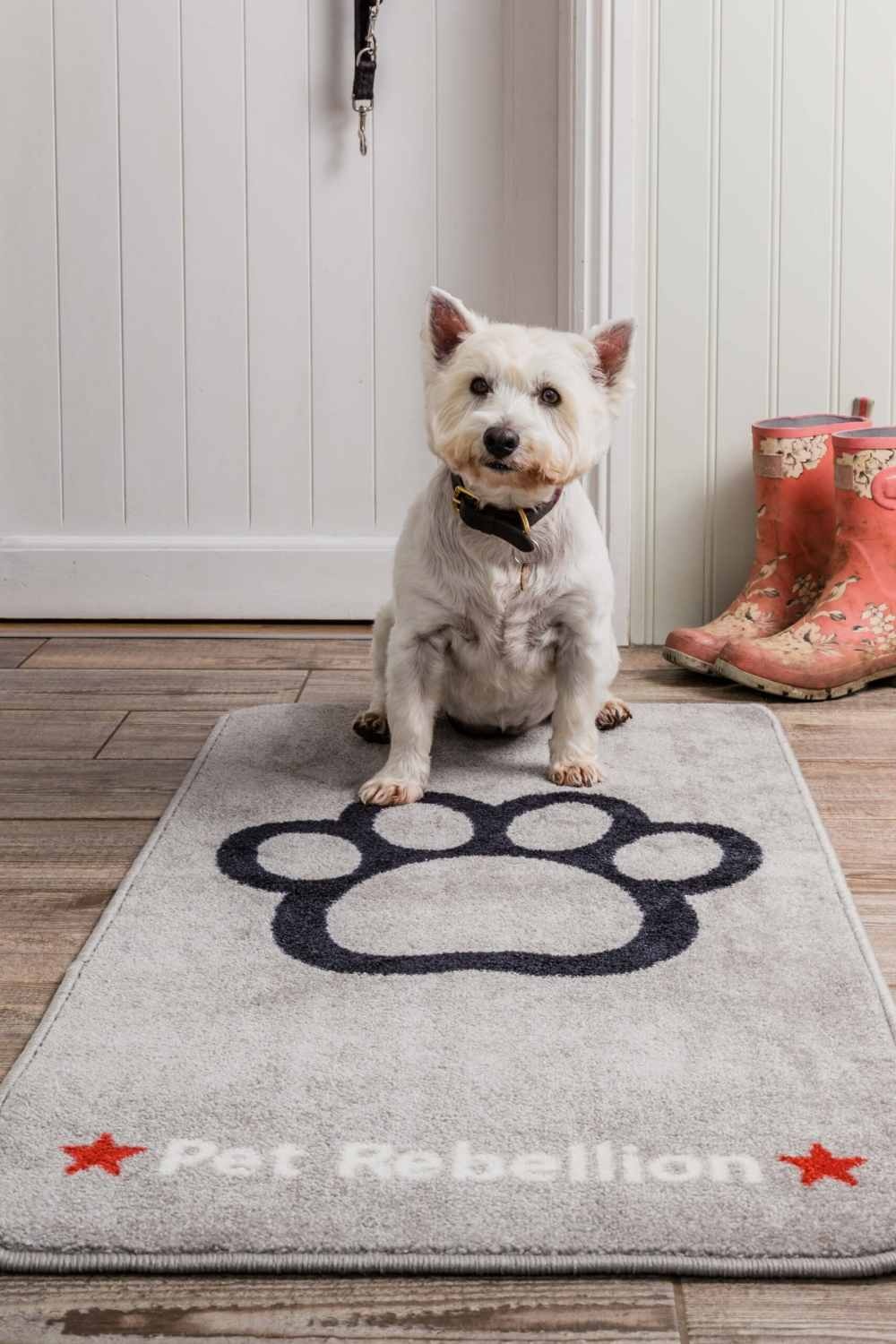 Pet Rebellion Barrier Rug Stop Muddy Paws Grey - Petsonline