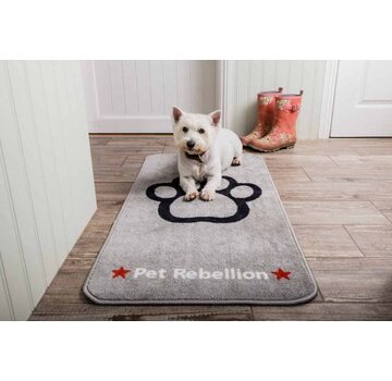 Pet Rebellion Barrier Rug Stop Muddy Paws Grey