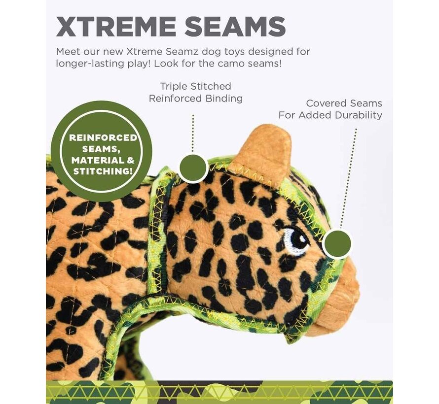 Dog Toy Xtreme Seamz Leopard