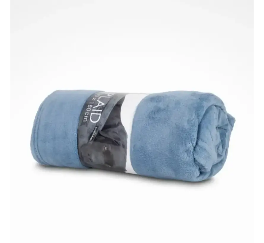 Dog Blanket Fleece Faded Blue