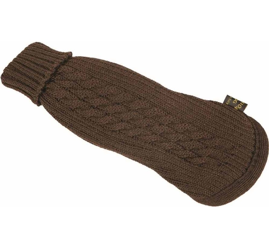 Dog Sweater Dachshund Brown