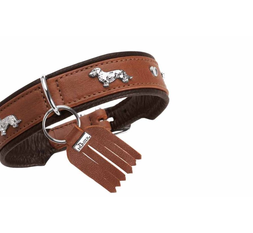 Dachshund Collar Munich Cognac