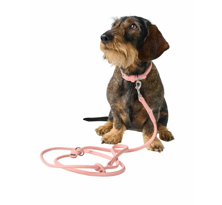 Adjustable Dog Leash Soho Round Mini Pink