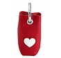 Poop bag holder Love Red