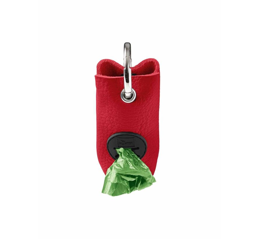 Poop bag holder Love Red