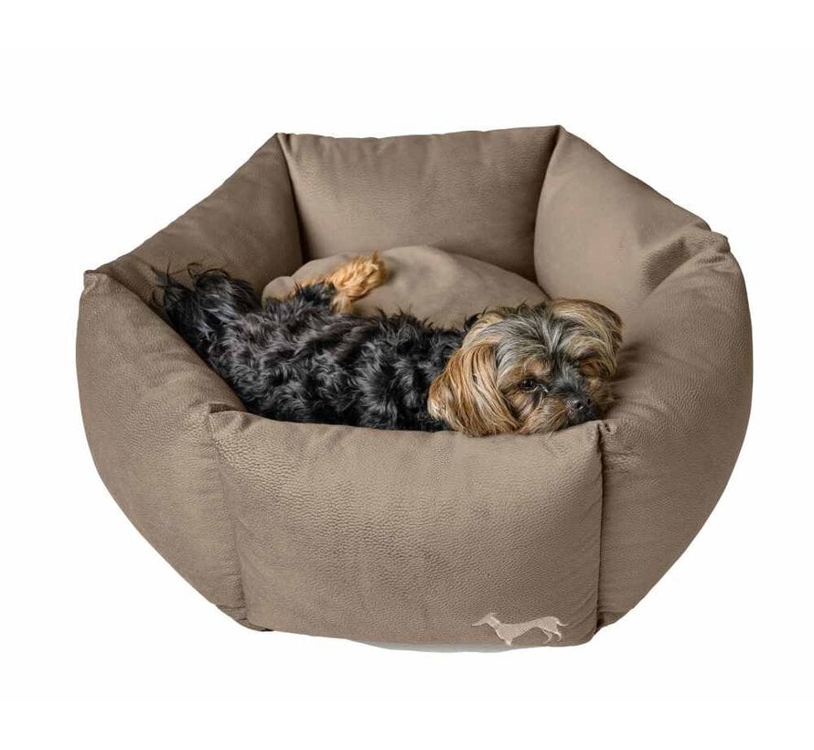 Orthopedic Octagonal Dog Bed Merida Taupe