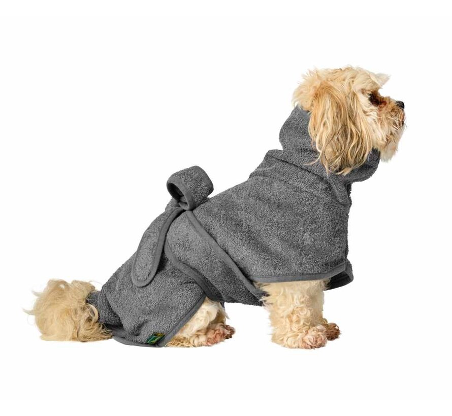 Dog Bathrobe Riga Grey