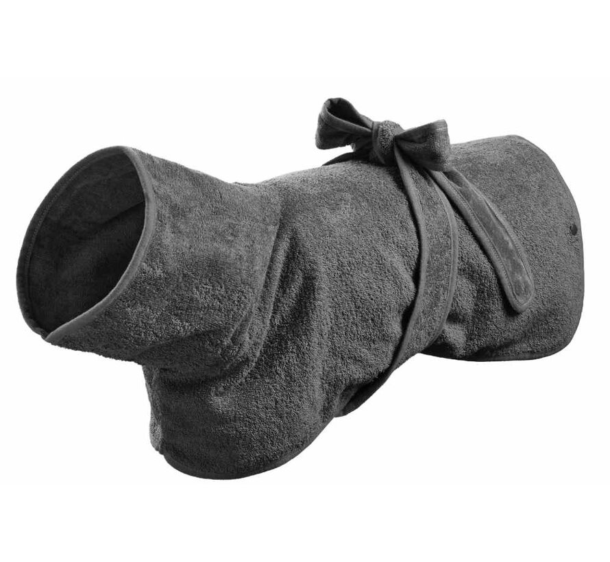 Dog Bathrobe Riga Grey