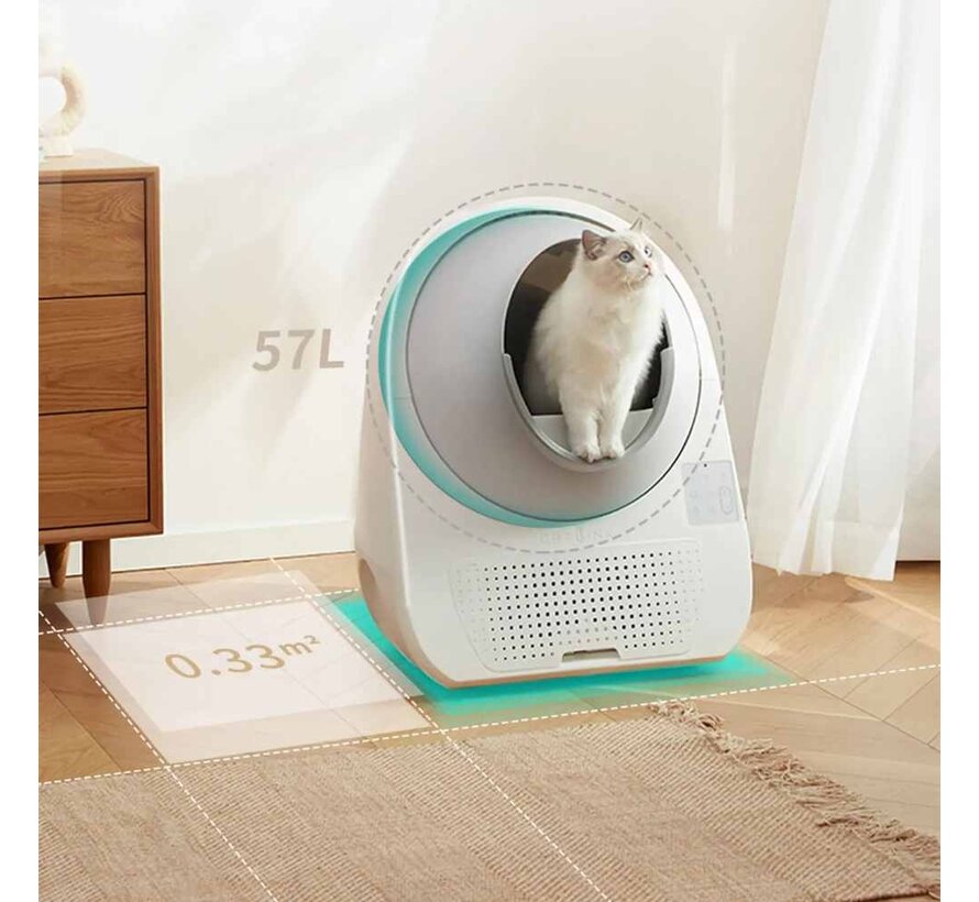 Self-cleaning litter box