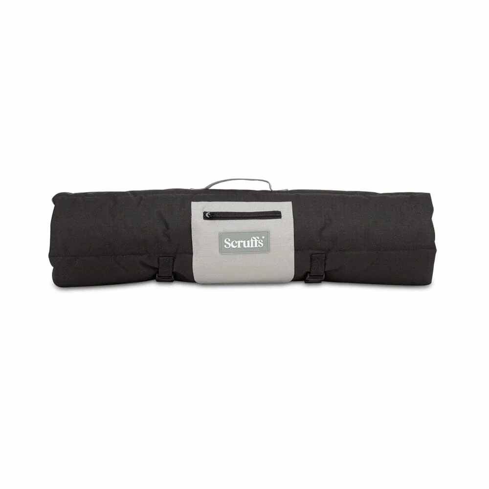 Scruffs Expedition Roll Up Travel Pet Bed - Robuust en Waterbestendig - 100 x 70 cm - Verkrijgbaar in groen en grijs - Storm Grey - 100 x 70 cm