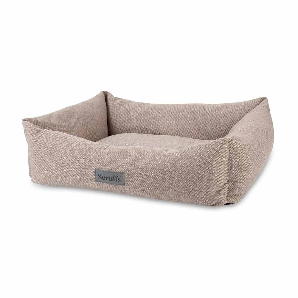 Scruffs Seattle Box Bed - Comfortabele hondenmand - Verkrijgbaar in 3 kleuren – S/M/L/XL - Kleur: Stone Grey, Maat: Small