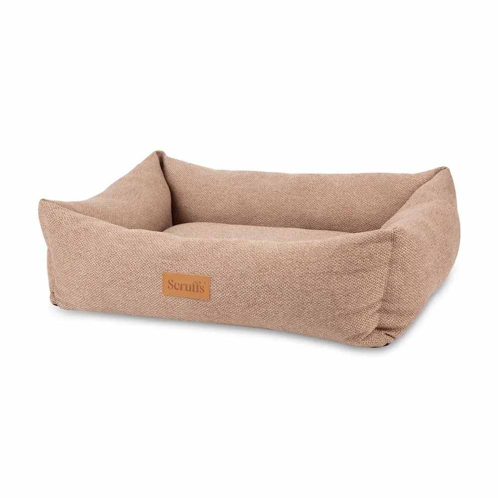 Scruffs Seattle Box Bed - Comfortabele hondenmand - Verkrijgbaar in 3 kleuren – S/M/L/XL - Kleur: Sienna Brown, Maat: Medium