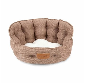 Scruffs Cat Bed Seattle Sienna Brown