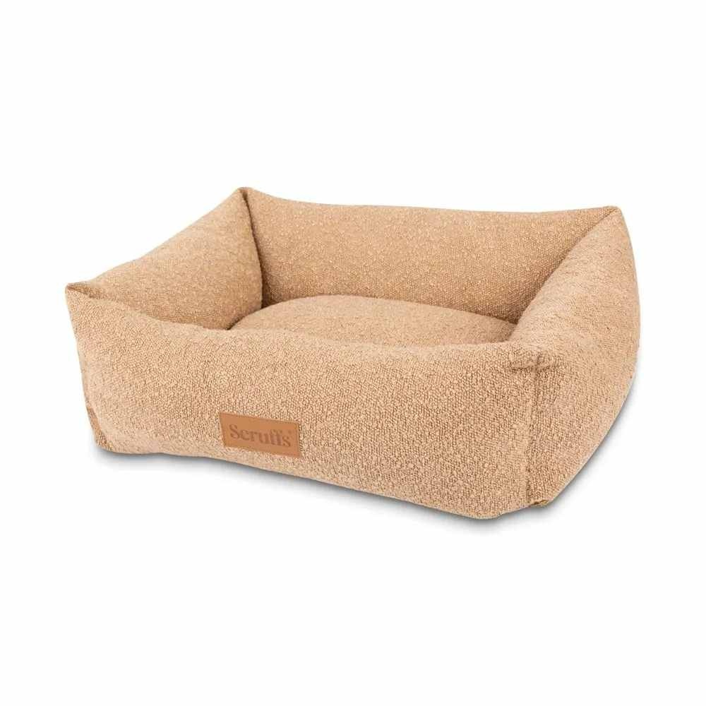 Scruffs Boucle Box Bed - Comfortabele hondenmand - Verkrijgbaar in 2 kleuren - S/M/L/XL - Kleur: Desert Tan, Maat: Large
