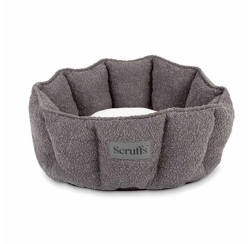 Scruffs Cat Bed Boucle Slate Grey