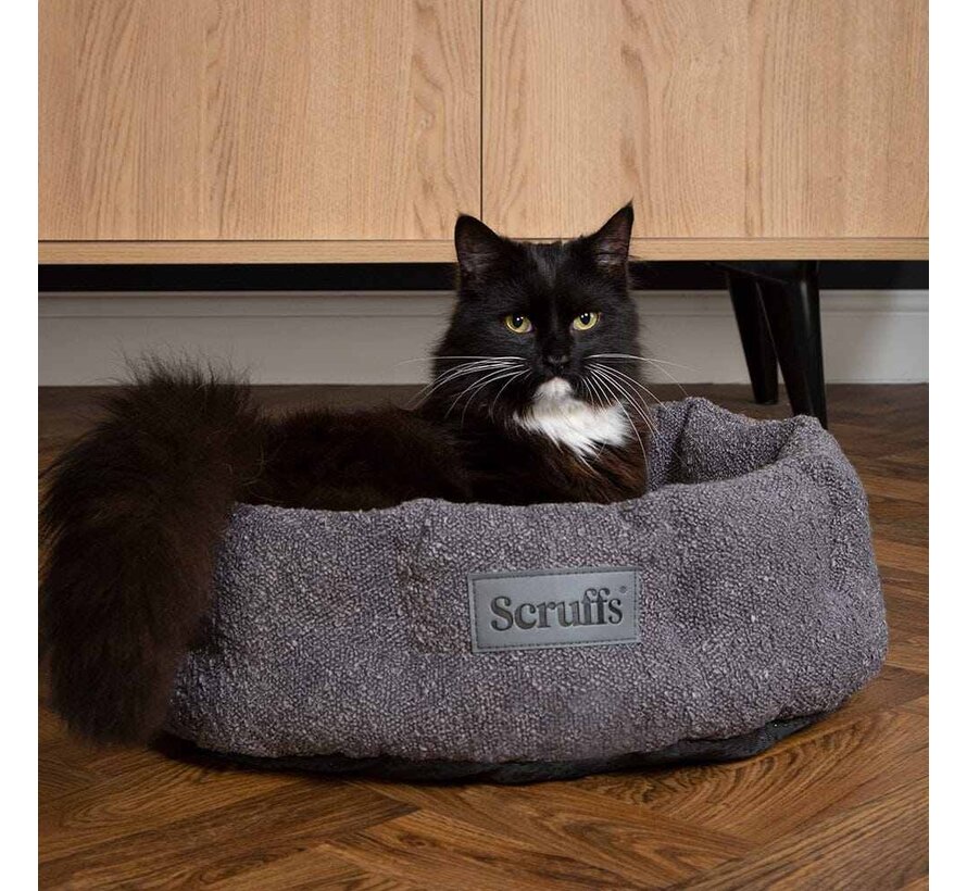Cat Bed Boucle Slate Grey