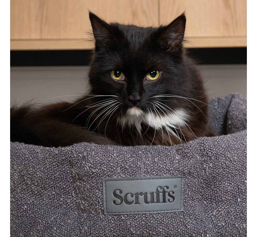 Cat Bed Boucle Slate Grey