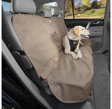 Kurgo Dog blanket for the backseat Heather Nutmeg