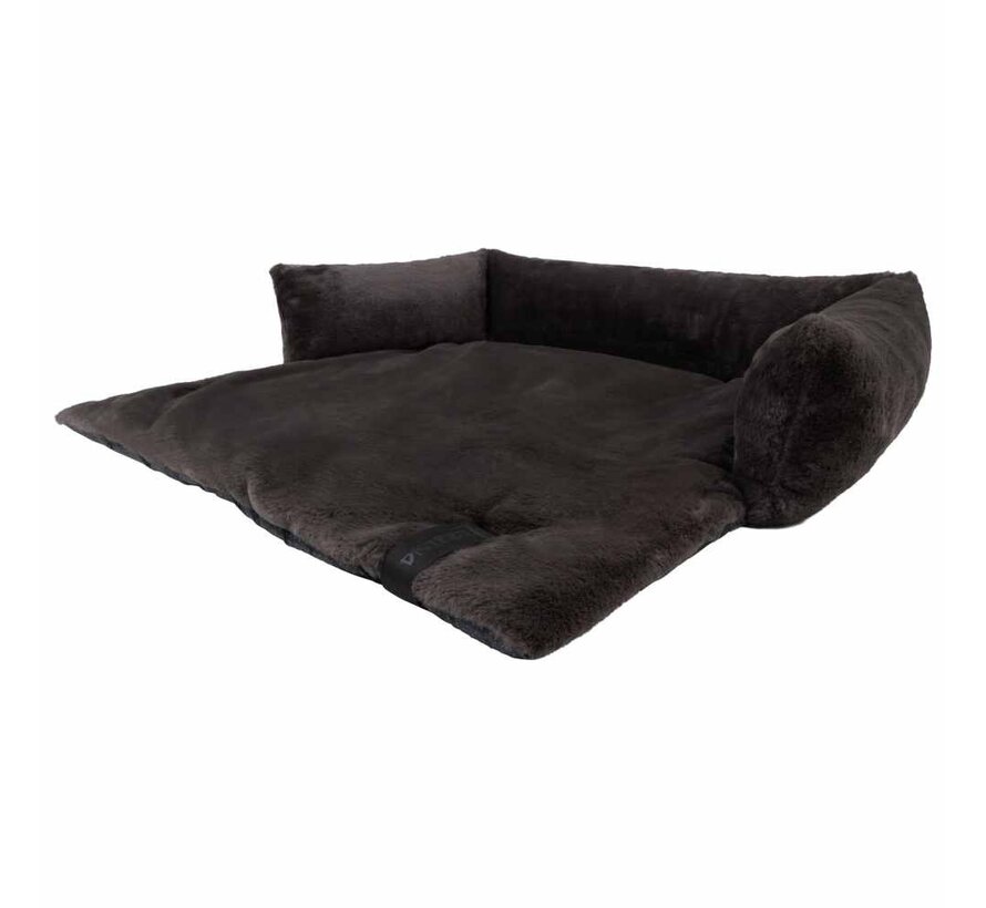 Dog Bed Nuzzle Sofa Grey